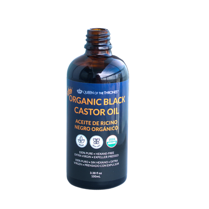 Organic Black Castor Oil 100mL | 100% Pure, Hexane-Free, Extra Virgin