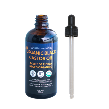 Organic Black Castor Oil 100mL | 100% Pure, Hexane-Free, Extra Virgin